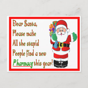 Pour Fêtes Annuelles Cartes et cadeaux de Noël du pharmacien