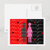 Pour Fêtes Annuelles Cartes et cadeaux de Saint-Valentin (Devant / Derrière)