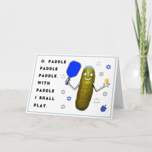 Pour Fêtes Annuelles Cartes Hanoukka Pickleball
