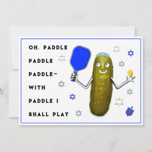 Pour Fêtes Annuelles Cartes Hanoukka Pickleball