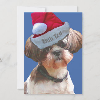 Pour Fêtes Annuelles Cartes Noël Shih Tzu 10 pk
