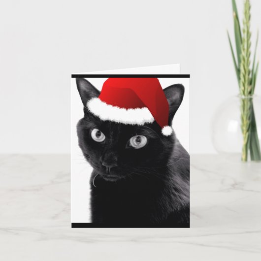 Pour Fêtes Annuelles Cartes noires de Noël (Devant)