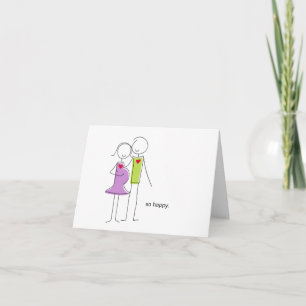 Pour Fêtes Annuelles Cartes "Nous attendons un bébé", couple