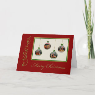 Pour Fêtes Annuelles Cartes personnalisables de la crèche de Noël