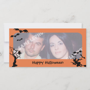 Pour Fêtes Annuelles Cartes photo Halloween Arbre effrayant, Chauves-so