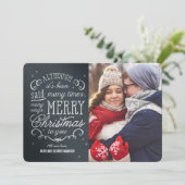 Pour Fêtes Annuelles Cartes photos de Noël de Noël modifiables en simpl (Debout devant)