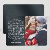 Pour Fêtes Annuelles Cartes photos de Noël de Noël modifiables en simpl (Devant / Derrière)