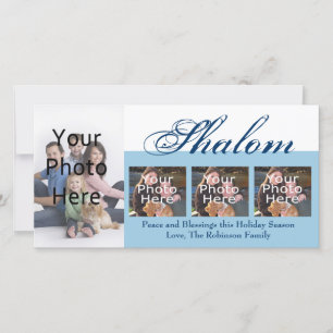 Pour Fêtes Annuelles Cartes photos Shalom Custom Hanoukka