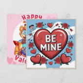 Pour Fêtes Annuelles Cartes pliables imprimables de la Saint-Valentin p (Devant / Derrière)