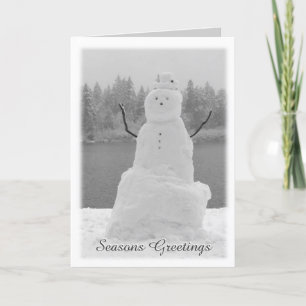 Pour Fêtes Annuelles Cartes Snowman personnalisées Cartes Snowman