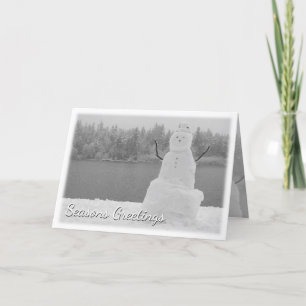 Pour Fêtes Annuelles Cartes Snowman personnalisées Cartes Snowman