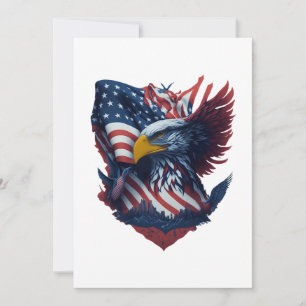 Pour Fêtes Annuelles Cartes USA Art Choisissez Votre Occasion Aigle Rou