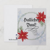 Pour Fêtes Annuelles Cartes Yule (Devant / Derrière)