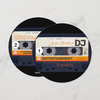 Pour Fêtes Annuelles Cassette de bande audio 80s DJ Cartes de visite R2