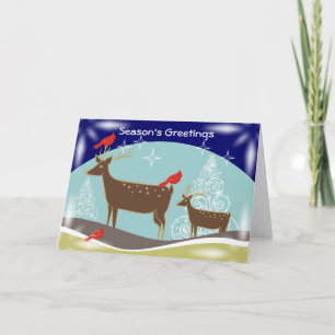 Pour Fêtes Annuelles Cerfs communs, arbres de Noël et cartes de voeux