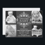 Pour Fêtes Annuelles Chalkboard Snowflake hiver plusieurs Cartes photos<br><div class="desc">© 2013 Socialite Designs. Annoncez la naissance ou votre nouveau bébé avec cette élégante bannière de calligraphie / script et quatre (4) carte de montage photo. Remplacez les photos modèles par les vôtres. Cette carte faire-part de naissance de 4 photos fait un beau souvenir pour votre famille et vos amis....</div>