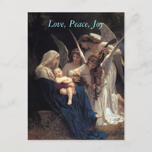 Pour Fêtes Annuelles Chanson des anges, cartes de Noël (Devant)