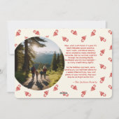 Pour Fêtes Annuelles Charmant Script Noël Vacances Deux Cartes photos (Dos)