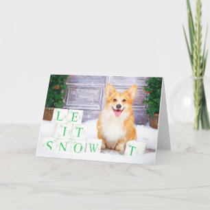 Pour Fêtes Annuelles Corgi gallois (Pembroke) Cartes de voeux de Noël