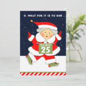 Pour Fêtes Annuelles Coureur Cartes de Noël de vacances (Debout devant)