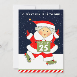 Pour Fêtes Annuelles Coureur Cartes de Noël de vacances