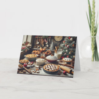 Pour Fêtes Annuelles Cuisine de style champêtre Cartes de voeux de Noël