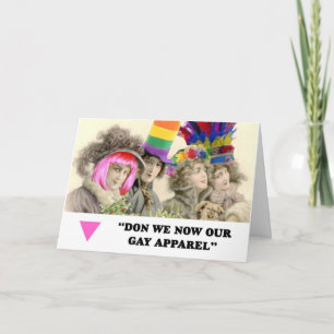 Pour Fêtes Annuelles Don We Now Our Gay Vêtements Cartes de Noël