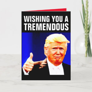 POUR FÊTES ANNUELLES DONALD TRUMP NOUVELLES ANNÉES CARTES DE RECONNAISS