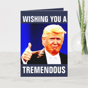 POUR FÊTES ANNUELLES DONALD TRUMP NOUVELLES ANNÉES CARTES DE RECONNAISS