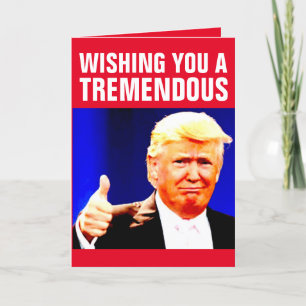 POUR FÊTES ANNUELLES DONALD TRUMP NOUVELLES ANNÉES CARTES DE RECONNAISS