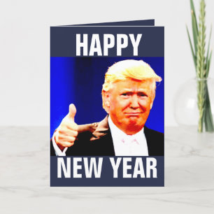 POUR FÊTES ANNUELLES DONALD TRUMP NOUVELLES ANNÉES CARTES DE RECONNAISS