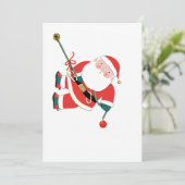 Pour Fêtes Annuelles Drôle Cartes de fin de année de Noël (Debout devant)