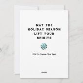 Pour Fêtes Annuelles Drôle Cartes de fin de année de Noël (Dos)