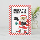 Pour Fêtes Annuelles Drôle Cartes de fin de année de Noël (Debout devant)