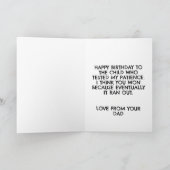 Pour Fêtes Annuelles drôle de chat fils cartes d'anniversaire (Intérieur)