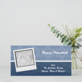 Pour Fêtes Annuelles Élégants Cartes photos Hanoukka (Debout devant)