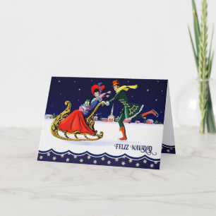 Pour Fêtes Annuelles Feliz Navidad. Cartes de Noël en espagnol