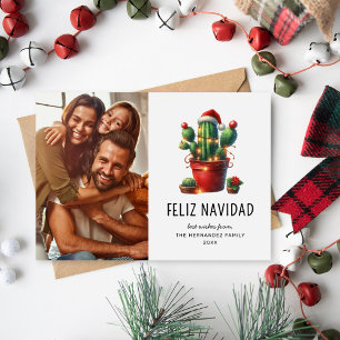 Pour Fêtes Annuelles Feliz Navidad Photo Cartes de fin de année de Noël