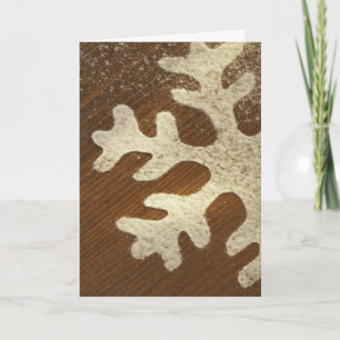 Pour Fêtes Annuelles Flocon de neige rustique Conception Cartes de Noël