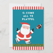 Pour Fêtes Annuelles Funny Football Cartes de fin de année de Noël (Devant)