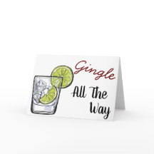 Gingle Tout Le Chemin | Cartes de Noël Gin & Tonic