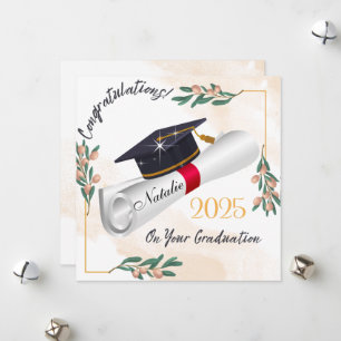 Pour Fêtes Annuelles Grandes cartes de félicitations imprimables, Gradu
