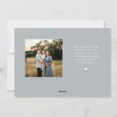 Pour Fêtes Annuelles Gratuit Script Thanksgiving Cartes photos (Dos)