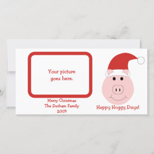 Pour Fêtes Annuelles Happy Hoggy Days Photo Cartes de Noël