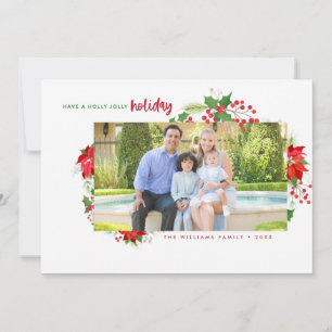 Pour Fêtes Annuelles Holly Jolly Cartes photos de vacances