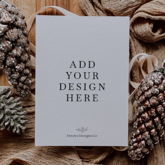 Pour Fêtes Annuelles Impression de cartes de vacances Portrait 5x7"