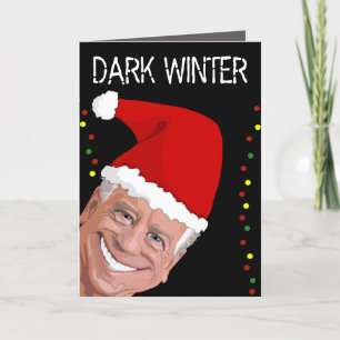POUR FÊTES ANNUELLES JOE BIDEN DARK WINTER FUNNY CHRISTMAS CARTES
