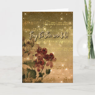 Pour Fêtes Annuelles Joie aux Cartes de fin de année du World Gold Spar