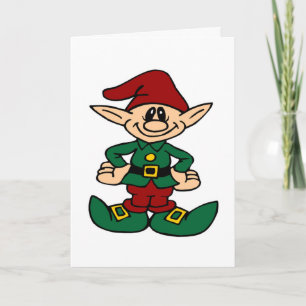 Pour Fêtes Annuelles Joli Noël Elf Fête Salutations Cartes de fin de an