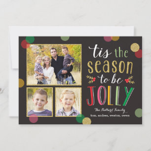 Pour Fêtes Annuelles Jolly Season Cartes photos de vacances